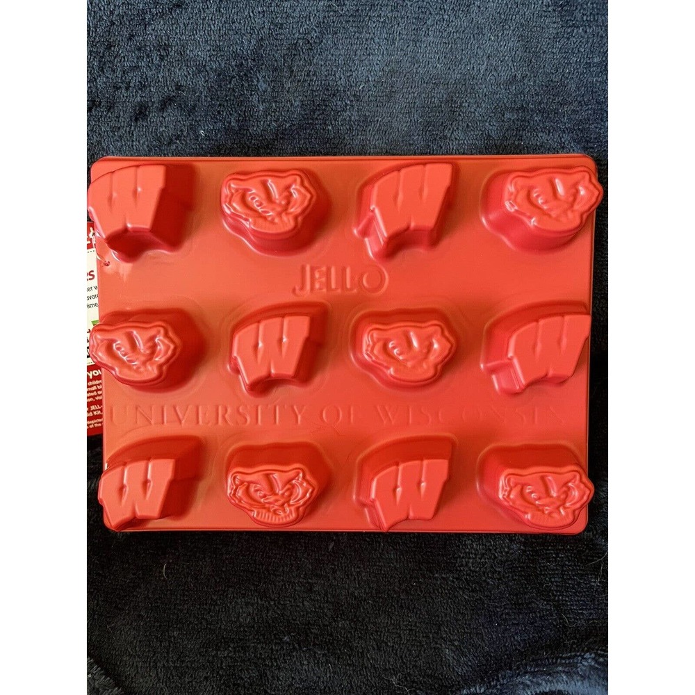 Jell-O University Wisconsin Jello Shot Jigglers Molds Bucky Badger UW Madison